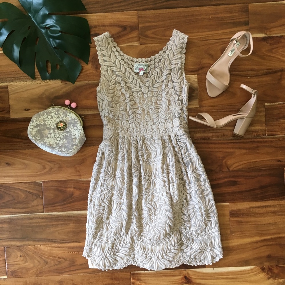 Anthropologie Lace Midi Dress